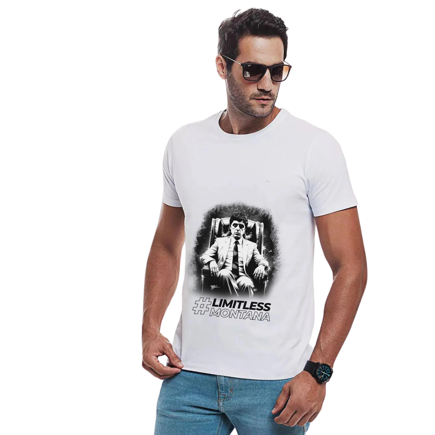 T-Shirt NotFake® Limitless Tony Montana eco-friendly
